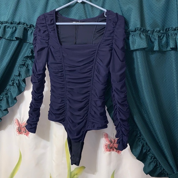 Zara Ruched Bodysuit - Picture 1 of 5